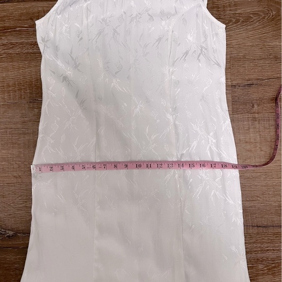 VINTAGE Made in USA Violet Kay White Floral Maxi Dress slip dress Size Medium - Picture 11 of 11